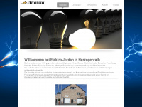 jordan-elektro.de Webseite Vorschau