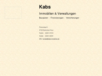 kabs-immobilien.de Webseite Vorschau