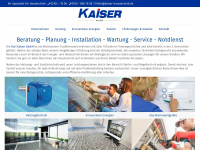 kaiser-haustechnik.de Webseite Vorschau