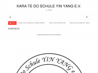 karatedoschule-yinyang.de Webseite Vorschau