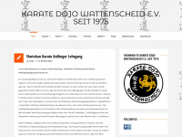 karate-wattenscheid.de Webseite Vorschau