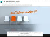 kbc-werbemittel.de Webseite Vorschau