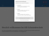kb-schmiedetechnik.de Webseite Vorschau