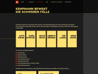 kempmann-transport.de Webseite Vorschau