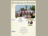 biertrinkerpartei-blatzheim.de Webseite Vorschau