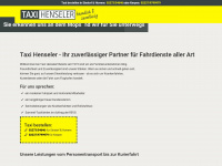 taxi-henseler.de Webseite Vorschau