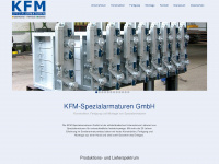 kfm-spezialarmaturen.de Webseite Vorschau