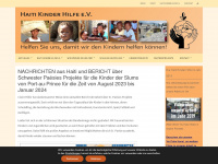 haitikinderhilfe.de Webseite Vorschau