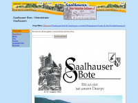 saalhauser-bote.de Webseite Vorschau