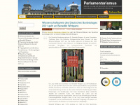 parlamentarismus.de Webseite Vorschau