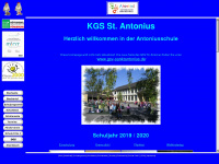 kgs-antonius.de Webseite Vorschau