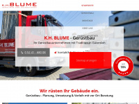k-h-blume.de Webseite Vorschau