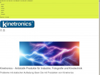 kinetronics.de Webseite Vorschau