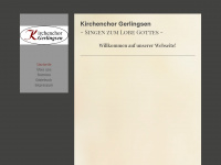kirchenchor-gerlingsen.de Webseite Vorschau