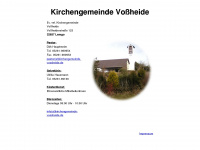 kirchengemeinde-vossheide.de Webseite Vorschau