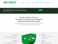 kirchhoff-recycling.de Webseite Vorschau