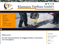 klamann-tiefbau.de Webseite Vorschau