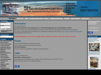 sh-sonderposten.de Webseite Vorschau