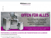 aluboxen.com Webseite Vorschau