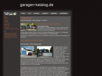 garagen-katalog.de Webseite Vorschau