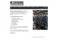 kleuser.com Webseite Vorschau