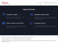 kluth-logistik.de Webseite Vorschau