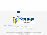 knosmann-zelte.de Webseite Vorschau
