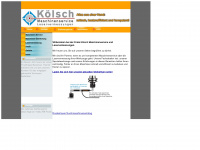 koelsch-maschinenservice.de Webseite Vorschau
