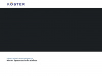 koester-systemtechnik.de Webseite Vorschau