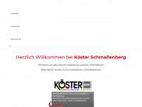 koester-schmallenberg.de Webseite Vorschau
