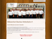 maennerchor-glauchau.de Webseite Vorschau