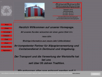 kowalkowski-entsorgung.de Webseite Vorschau
