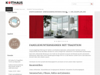 kotthaus-raumausstattung.de Webseite Vorschau