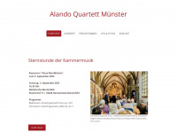 alando-quartett.de Webseite Vorschau