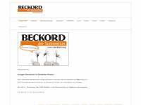 beckord.org Webseite Vorschau