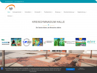 kreisgymnasium-halle.de Webseite Vorschau