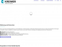 kreimer-dentallabor.de Webseite Vorschau