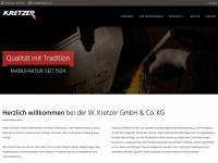 kretzer.com Webseite Vorschau