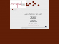 hohendorf-architekten.de Webseite Vorschau