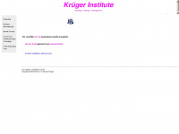 krueger-institute.de Webseite Vorschau