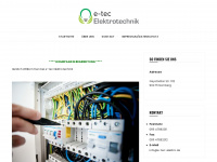 e-tec-elektro.de Webseite Vorschau