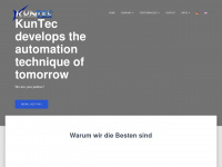 kuntec-automation.de Webseite Vorschau