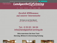 landgasthof-arning.de Webseite Vorschau