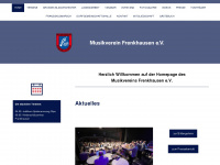 musikverein-frenkhausen.de Webseite Vorschau
