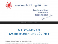 laserbeschriftung-guenther.de Webseite Vorschau