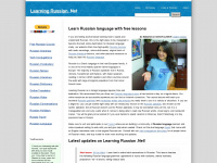 learningrussian.net Webseite Vorschau