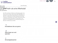 ledderwerkstaetten.de Webseite Vorschau