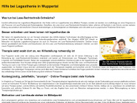 legasthenie-wuppertal.de Webseite Vorschau