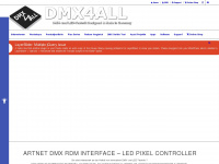 dmx4all.de Webseite Vorschau