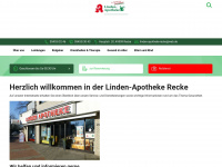linden-apotheke-recke.de Webseite Vorschau